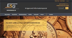 Desktop Screenshot of kruegerrand.de